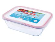 Γυάλινο Δοχείο Τροφίμων Cook & Click Pyrex με καπάκι, χωρητικότητα 3.3lt και διαστάσεις 30x23x9cm