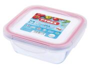 Γυάλινο Δοχείο Τροφίμων Cook & Click Pyrex με καπάκι, χωρητικότητα 0.85lt και διαστάσεις 16x16x6cm