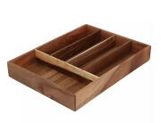 Θήκη για Μαχαιροπίρουνα Excellent Houseware από Ξύλο Ακακίας, με διαστάσεις 35x26x5cm