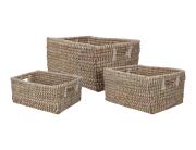 Σετ διακοσμητικά καλάθια με χερούλια - 3 τεμάχια