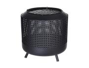 Εστία φωτιάς εξωτερικού χώρου με πόδια στήριξης και διαστάσεις 50x50x51cm - Μαύρο