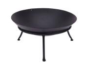 Εστία φωτιάς εξωτερικού χώρου με βάση και διαστάσεις 47x21cm - Μαύρο