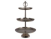 Εταζέρα Home & Styling με 3 επίπεδα και διαστάσεις 30x30x50cm - Silver