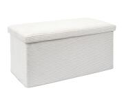 Home Deco Factory Ταμπουρέ Scott με Aποθηκευτικό Xώρο76x38x38cm Beige