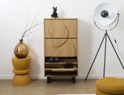 Παπουτσοθήκη Calypso Home Deco Factory με 3 ράφια, 6 επίπεδα και διαστάσεις 60x24x115cm - Απόχρωση Ξύλου