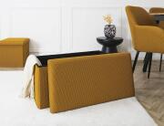 Home Deco Factory Ταμπουρέ Atom με αποθηκευτικό χώρο και διαστάσεις 76x38x38cm - Yellow