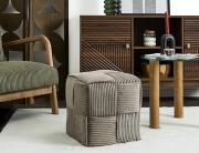 Σκαμπό Πουφ Scott Home Deco Factory με διαστάσεις 36x36x38cm - Taupe