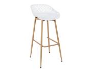 Home Deco Factory Malaga Σκαμπό Μπαρ 45.5x47.6x88cm Λευκό