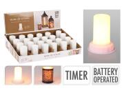 Home & Styling Διακοσμητικό Κερί LED  με διαστάσεις 7.5x7.5x9.5cm