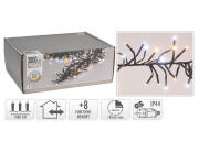 3000 Φωτάκια LED - 21.8 Μέτρα + 3 Μέτρα σύνδεσης, Κανονική Διάταξη, με χειριστήριο, 8 προγράμματα, Μαύρο καλώδιο PVC - Λευκό, Θερμό Λευκό