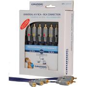 GRUNDIG Universal Καλώδιο-Μετατροπεας Audio (Α/V) 3RCA Σε 3RCA, 10 M 42166375