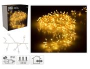 Deco 1440 Φωτάκια MicroLED - 14.4 Μέτρα + 5 Μέτρα σύνδεσης, Πυκνή Διάταξη, Ασημί συρμάτινο καλώδιο - Θερμό λευκό