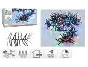 2016 Φωτάκια LED - 14.6 Μέτρα + 3 Μέτρα σύνδεσης, Κανονική Διάταξη, με χειριστήριο, 8 προγράμματα, Μαύρο καλώδιο PVC - Πολύχρωμο