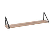 5five Ράφι τοίχου Aliaj με μεταλλικά στηρίγματα και διαστάσεις 78x16x15cm - Σε καφέ απόχρωση