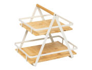 5five Ραφιέρα Οργάνωσης με 2 ράφια και διαστάσεις 30.5x22.5x29cm - White