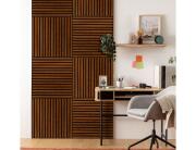 Ηχοαπορροφητική Επένδυση Τοίχου 3d Colva Atmosphera με διαστάσεις 60x2.1x60cm - Walnut