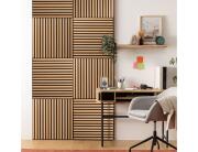 Ηχοαπορροφητική Επένδυση Τοίχου 3d Colva Atmosphera με διαστάσεις 60x2.1x60cm - Light oak