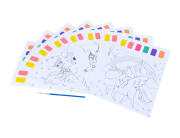 Colorem  Σετ Μαγικής Ζωγραφικής Πριγκίπισσα με διαστάσεις 21x28.5cm - Περιλαμβάνονται πινέλο και χρώματα άνω - Ηλικίες 6 ετών και - 8 τεμάχια