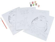 Colorem  Σετ Ζωγραφικής με αριθμούς Ελάφι & Σκαντζόχοιρος - Ηλικίες 8 ετών και άνω - Περιλαμβάνονται χρώματα και πινέλα