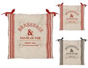 Atmosphera  Διακοσμητικό Μαξιλάρι Καρέκλας Bistrot με διαστάσεις 40x40cm - Σε 2 επιλογές χρώματος