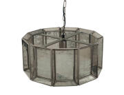 PTMD Luxury Living Φωτιστικό Οροφής Cenna  Μονόφωτο, με λαμπτήρα E27 και διαστάσεις 46x46x20cm - Antique Gold