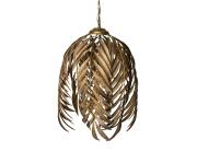 Φωτιστικό Οροφής Mea PTMD Μονόφωτο, με λαμπτήρα E27 και διαστάσεις 41x41x59cm - Gold