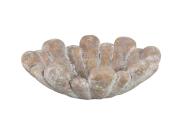 Διακοσμητικός Δίσκος PTMD Minter από τσιμέντο, με ανάγλυφο σχέδιο και διαστάσεις 30x22x10cm