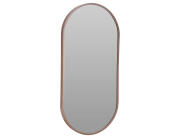 THE NETHERLANDS Διακοσμητικός καθρέφτης τοίχου οβάλ, με διαστάσεις 30x2.5x60cm - Dark wood