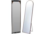 Διακοσμητικός καθρέφτης δαπέδου οβάλ, με διαστάσεις 40x2.5x150cm - Dark wood