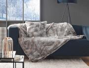Douceur d'intérieur  Κουβέρτα Antartic με εσωτερική επένδυση fleece και διαστάσεις 125x150cm - Choco