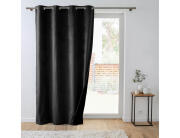 Douceur d'intérieur Κουρτίνα Υψηλής Σκίασης Polarchic με τρουκς και διαστάσεις 140x260cm - Black