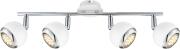 Globo Lighting Σπότ OMAN τετράφωτο λευκό  4xGU10 LED