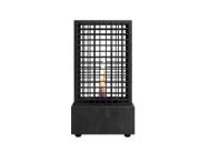 Tenderflame Agni 18  Επιτραπέζια Εστία Φωτιάς 250ml με Διάρκεια Καύσης 2 - 3 ώρες 18.5x18.5x36.5cm Μαύρη