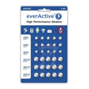Σετ Αλκαλικές Μπαταρίες Κουμπιά LR1130 / LR41 / LR44 / LR626 1.5V 30 τμχ everActive 5903205771247