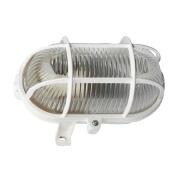 Λάμπα χελώνα οβάλ με πλαστικό πλέγμα λευκή 178 x 122 x 112 mm