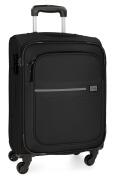 Roll Road Sicilia Βαλίτσα trolley soft expandable μεσαίο μέγεθος 66x26x43cm Black