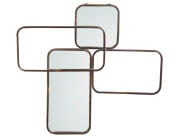 PTMD Luxury Living Διακοσμητικός Καθρέπτης Τοίχου Feron 84x3.5x77cm