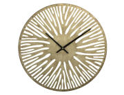 PTMD Luxury Living Ρολόι τοίχου Αναλογικό Derandi με διαστάσεις 59x3.5x59cm - Gold