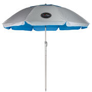 Campo Σπαστή Ομπρέλα Θαλάσσης Διαμέτρου 2m με Αεραγωγό Salty 240 Sky Blue/Silver