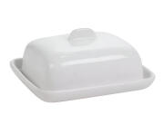 Δοχείο βουτύρου Excellent Houseware από πορσελάνη, με καπάκι και διαστάσεις 9.3x7.5x5cm - White