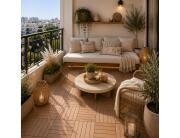 ProGarden  Πλακάκια εξωτερικού χώρου με διαστάσεις 30x30x2.1cm - 4 τεμάχια