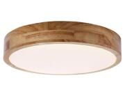 Brilliant Φωτιστικό Οροφής Απλίκα Slimline , με λαμπτήρα LED, τηλεχειριστήριο και διαστάσεις 49x49x8.5cm - Καφέ