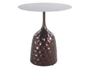 PTMD Luxury Living Βοηθητικό Τραπεζάκι Anna με διαστάσεις 50x55cm - Bronze