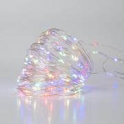 100 MICROLED ΣΥΡΜΑ ΑΣΗΜΙ ΠΟΛΥΧΡΩΜΑ 8ΠΡΟΓΡΑΜ 5ΜΕΤΡΑ ΕΣΩΤ AND ΕΞΩΤ ΧΩΡΟΥ