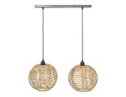 Atmosphera  Φωτιστικό οροφής ρεύματος Rana με λαμπτήρα Ε27 και διαστάσεις 50x50x26cm - Kαφέ