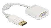 DELOCK αντάπτορας DisplayPort σε VGA 61007 Full HD passive λευκός