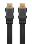 GOOBAY καλώδιο HDMI 2.0 με Ethernet 61280 flat 18Gbit/s 4K 3m μαύρο