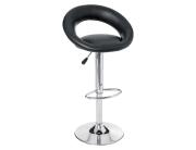 Atmosphera Σκαμπό μπαρ Sasha με ρυθμιζόμενο ύψος και διαστάσεις 48.5x51.5x96.5cm - Black