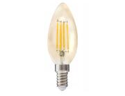 Atmosphera  Λάμπα LED Amber Straight C35 για ντουί E14 - 4.2W - Θερμό Λευκό