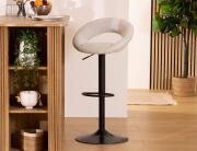 Atmosphera Σκαμπό μπαρ Sasha με ρυθμιζόμενο ύψος και διαστάσεις 48.5x51.5x96.5cm - Black